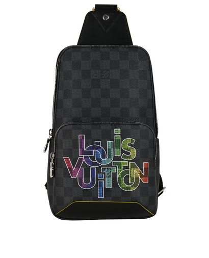 Avenue Sling, &pound;1,100, Handbags, Black, Canvas, Front view